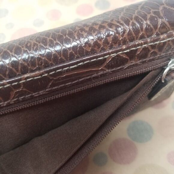 Faux Leather Wallet. BROWN. - Picture 13 of 13